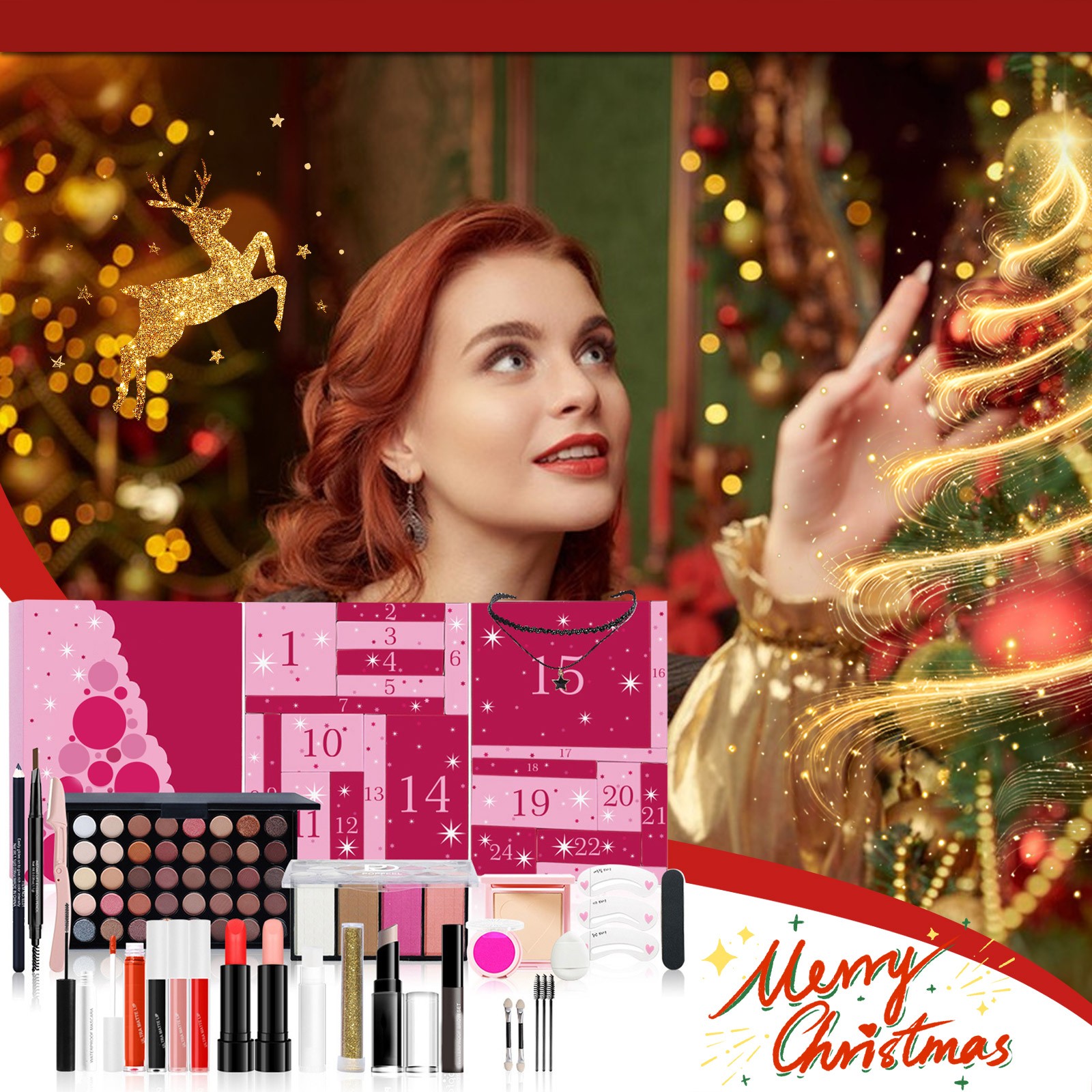 Beauty Makeup Advent Calendar - Meisjes Make-up Adventskalender Verrassing Blind Box
