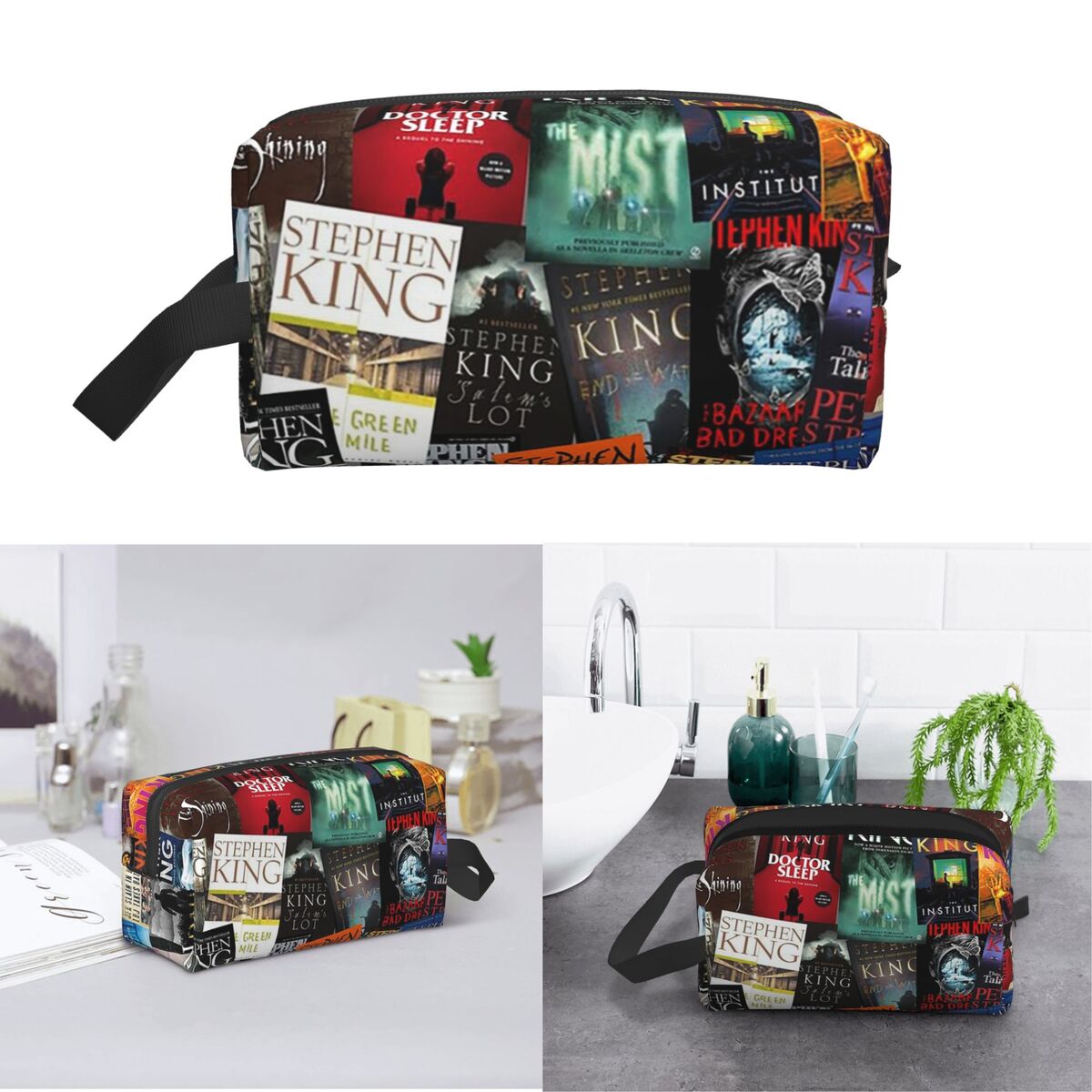 Beauty Makeup Book - Stephen King Boekomslagen, Horror Bookworm Make-up