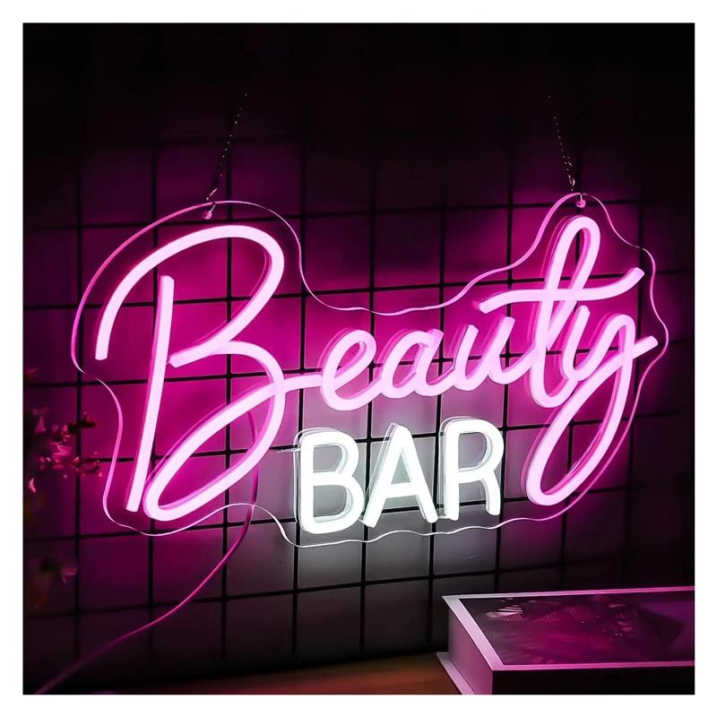 Beauty Bar Neon Sign Dimbaar l - Beauty Makeup Wallpaper recensie en prijs