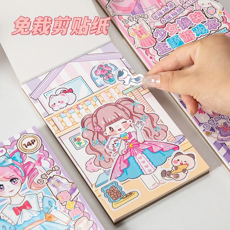 Cartoon mooi meisje profession - Beauty Makeup Book recensie en prijs