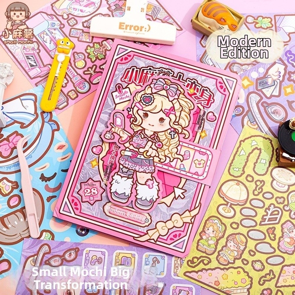 28 vellen cartoon-kleed-up-sti - Beauty Makeup Book recensie en prijs