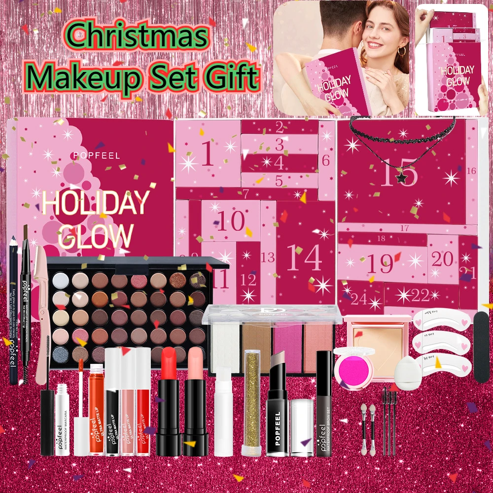 Kerst Countdown Make-up Set 24 - Beauty Makeup Advent Calendar recensie en prijs